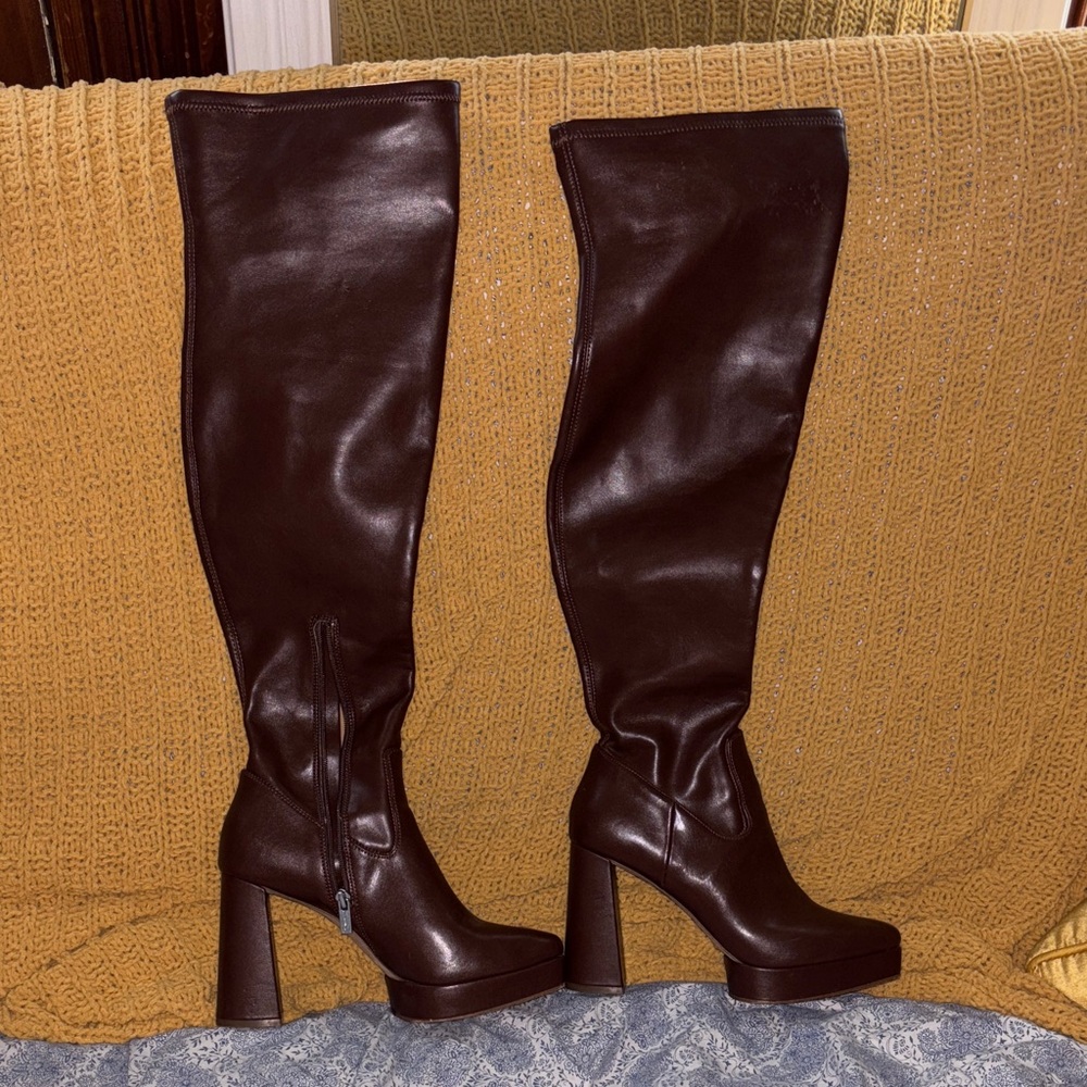 Jessica Simpson Dark Brown Over the Knee Boots